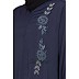 Designer Nida abaya with handwork- Navy Blue